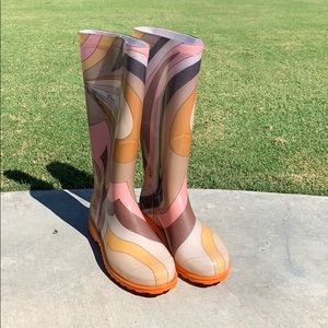 Emilio Pucci Rain Boots. Size 38